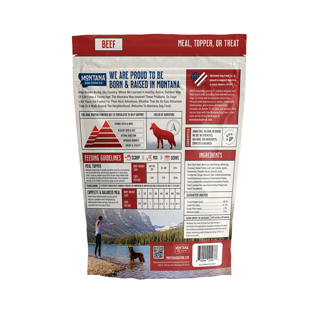 Grain-Free Beef Freeze-Dried Raw Adventure Fuel (Dog Food)
