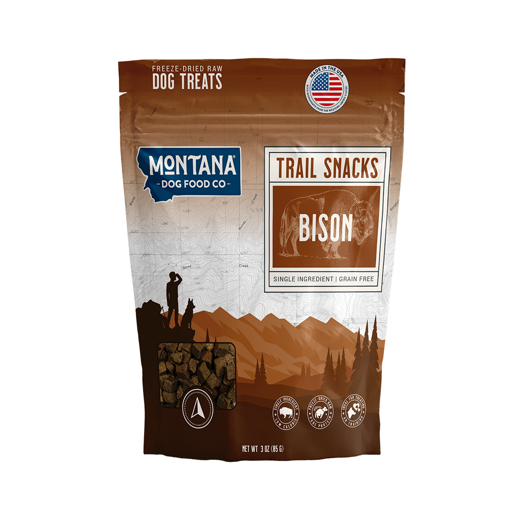 Bison Liver Freeze-Dried Raw Trail Snacks (Treats) for Dogs 3oz