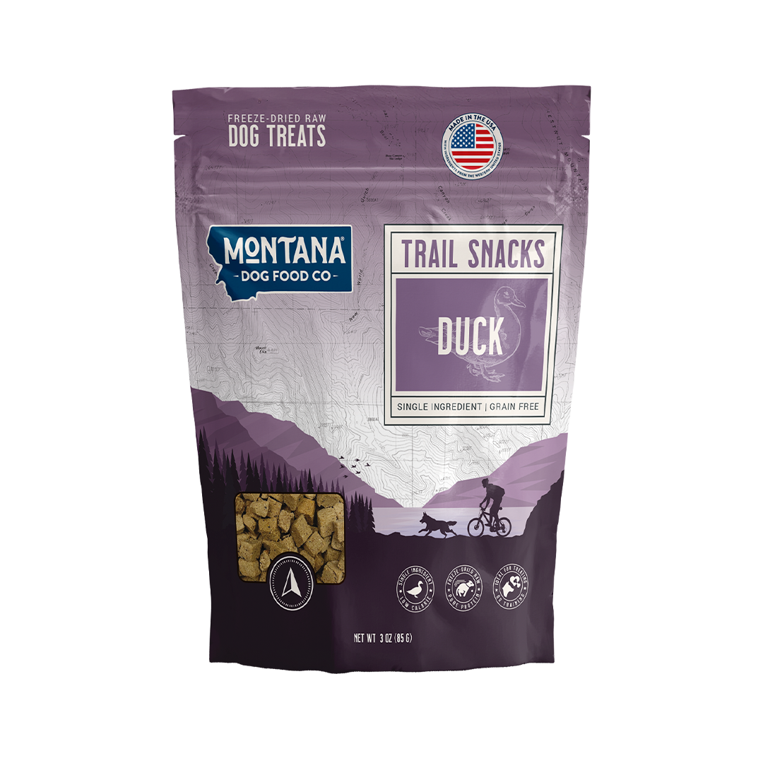 Duck Freeze-dried Raw Trail Snacks (Treats) for Dogs 3oz