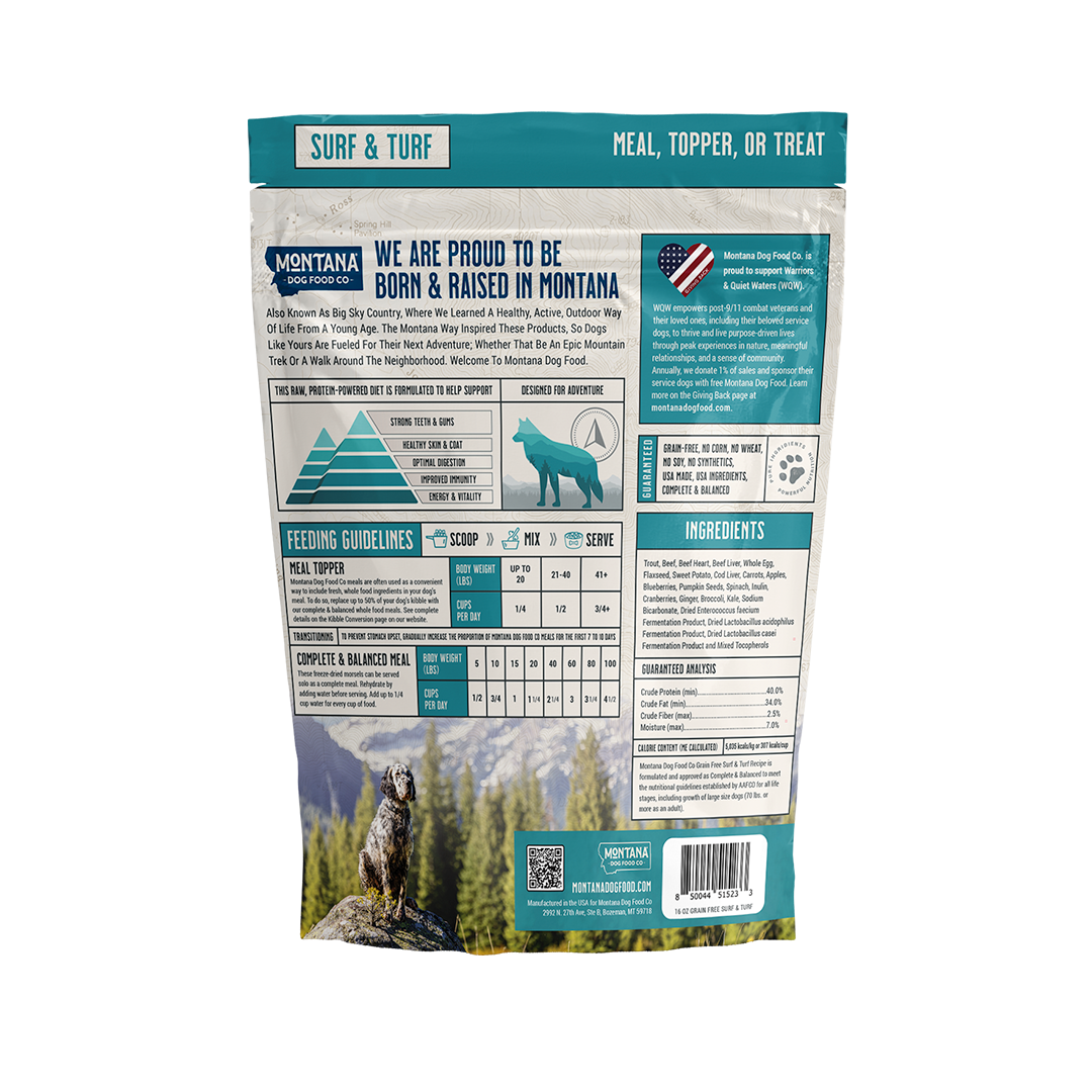 Grain-free Surf & Turf Freeze-dried Raw Adventure Fuel (Dog Food)