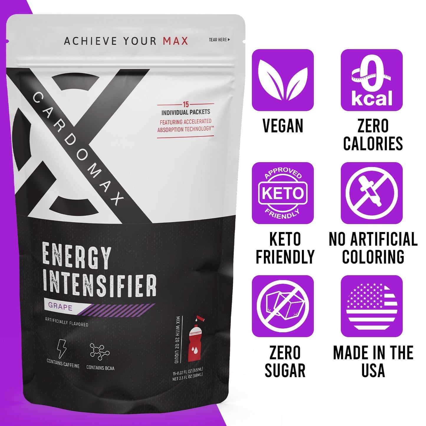 Energy: Grape 15 count
