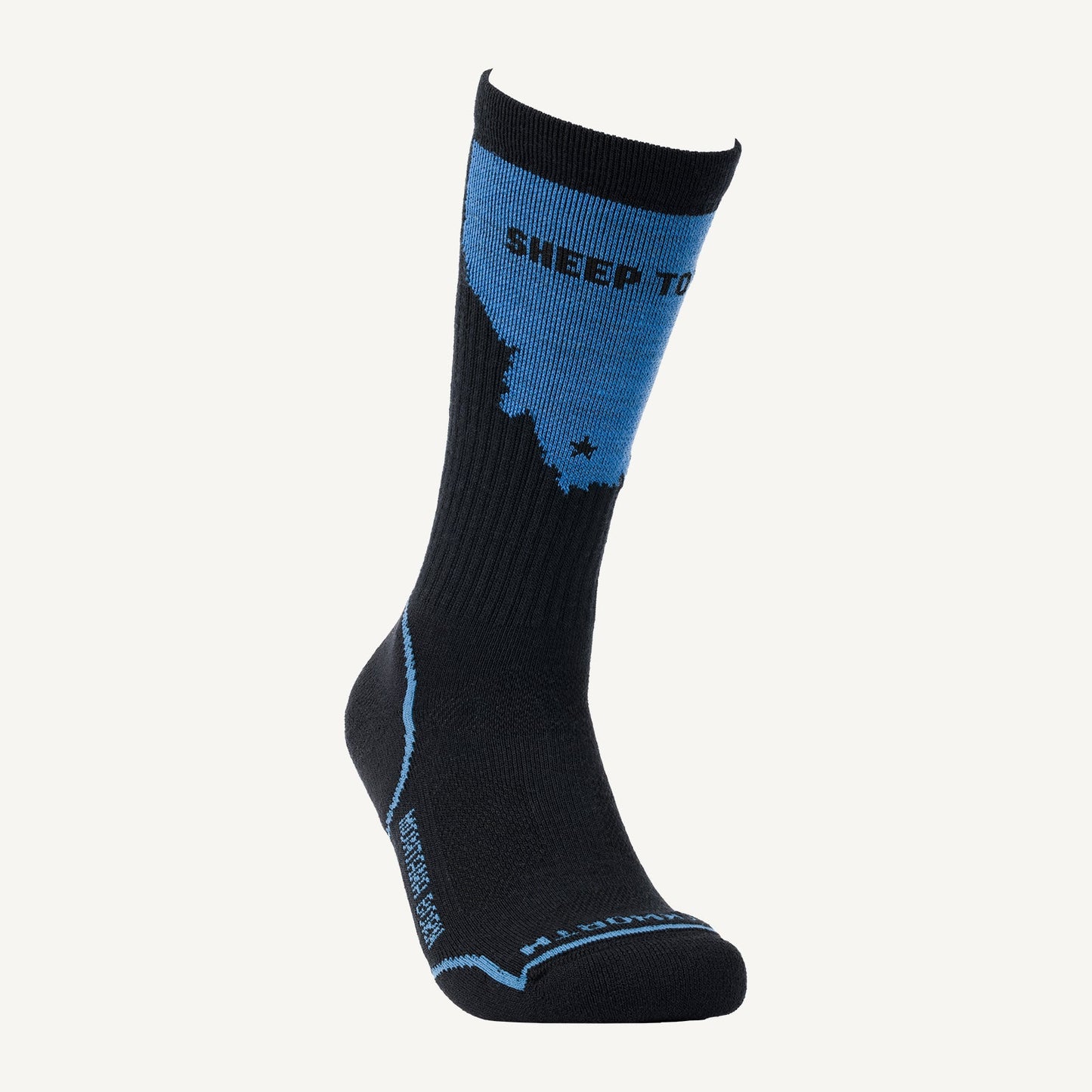 Lightweight Montana Footprint Crew Sock