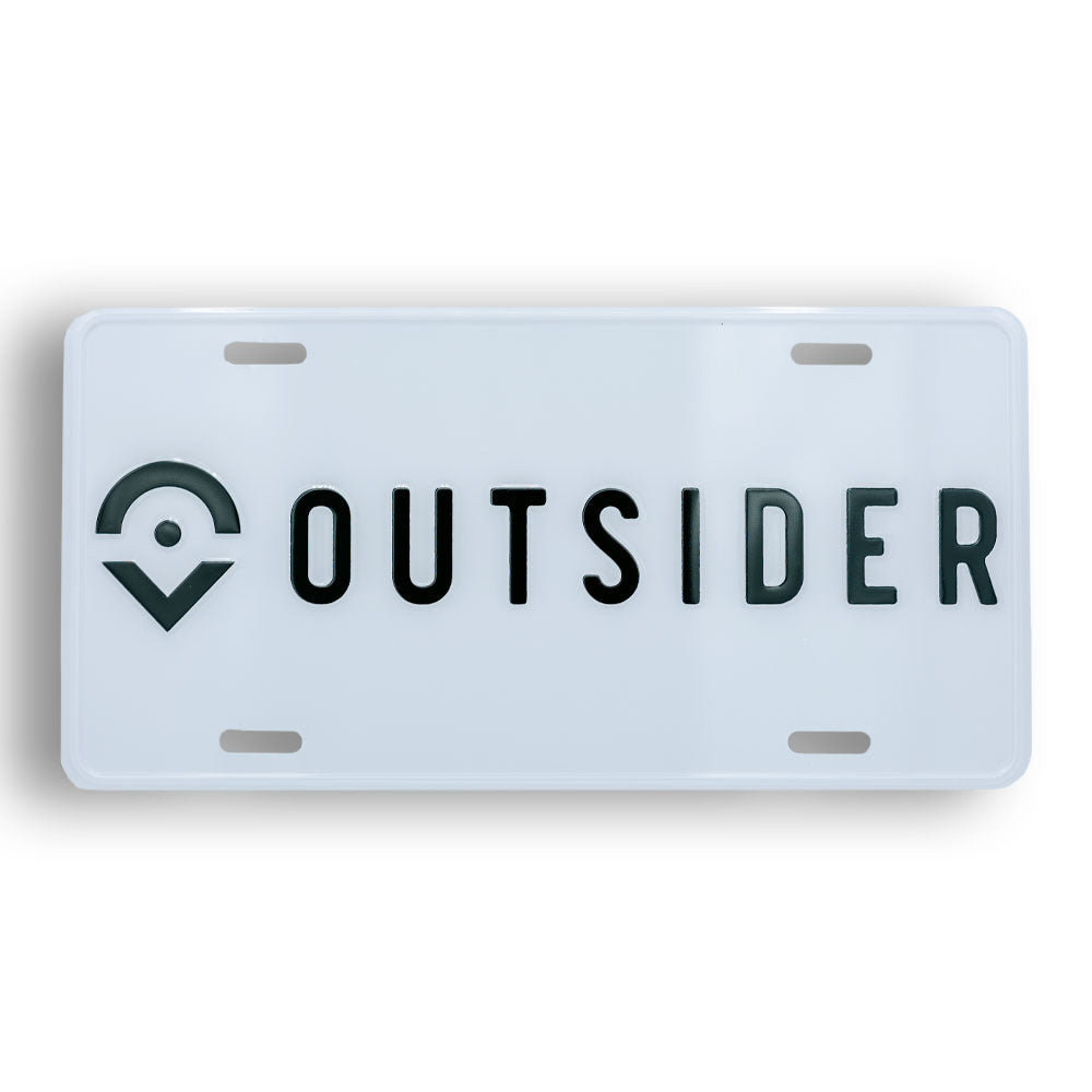 Outsider License Plate -Grey