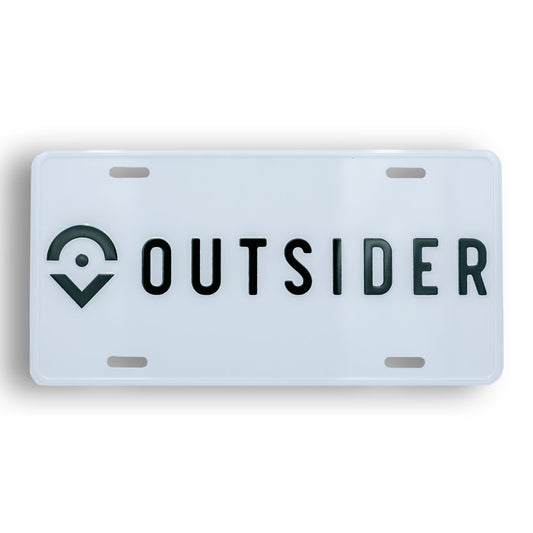Outsider License Plate -Grey