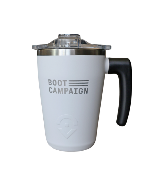 The AM Boot Campaign Mug by Outsider