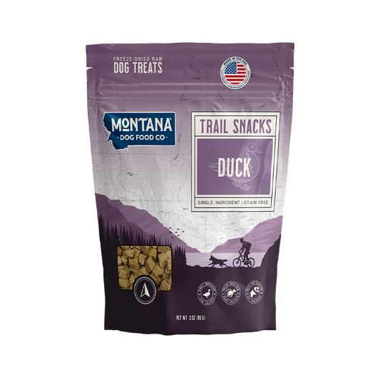 Duck Freeze-dried Raw Trail Snacks (Treats) for Dogs 3oz